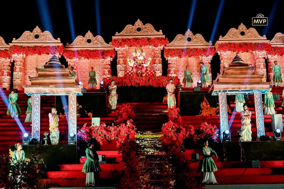 Authentic Ganga Aarti ceremony performed by Kashi Events team